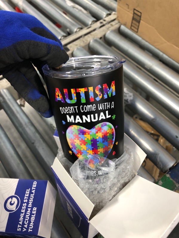 Photo 3 of ** different design**
3 Autism Mom Gifts, Autism Aweness Coffee Mug for Autism Mom Birthday Gifts from Daughter Son, Stainless Steel Reusable Insulated Tumbler 20 oz Autism Mom 2