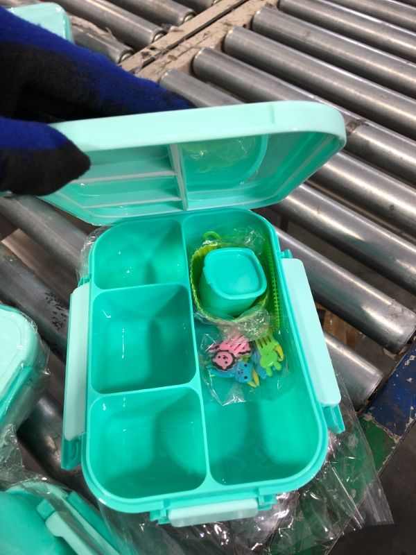 Photo 1 of 2 Bento Box Adult Lunch Box, Lunch Box Kids, Bento Box Kids, 1300ML Lunch Box Adult with 4 Compartment, Lunch Box Containers for Adults/Kids/Toddler, Microwave/Dishwasher/Freezer Safe (Green)
