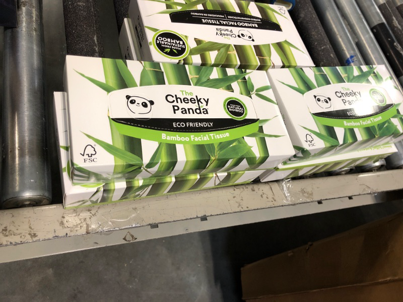 Photo 2 of ****6 PACK****The Cheeky Panda Bamboo Facial Tissues Boxes | Flat Tissue Box (80 Tissues per Box) | Soft 3 Ply Bamboo Tissue Paper | Sustainable Tissues Flat Box White 80 Count (Pack of 1)