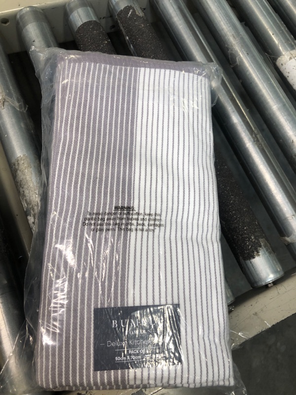 Photo 1 of 
Premium Kitchen,Hand Towels (20”x 28”, 6 Pack) Large Cotton, Dish, Flat & Terry Towel Highly Absorbent Tea Towels Set with Hanging Loop Gray