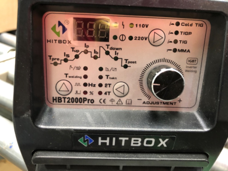 Photo 1 of HITBOX 200A TIG Welder,AC/DC TIG Welder With Pulse 4 IN 1 Welding Machine,Aluminum TIG Welder 220V with DC TIG/AC TIG/Pulse TIG/Stick and IGBT 2T/4T LED Digital Display,Compatible with Foot Pedal