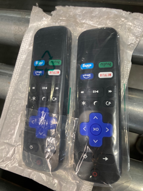 Photo 1 of (Pack of 2) Replacement Remote Compatible for TCL Roku/Hisense Roku/Onn Roku/Insignia Roku/Element R-ku/Westinghouse Roku TV, with Buttons for Netflix, Di+, Hulu, Sling?Not for Roku Stick?
