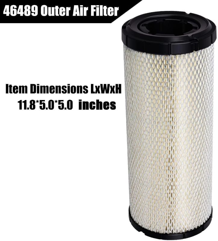 Photo 1 of ****USE*** 46489 & 46490 Air Filter Set Compatible with Wix Donaldson P822768 P822769 R1401-42270 R1401-42280 AF25553 AF25554 Outer 