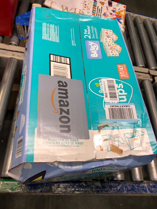 Photo 2 of *****USED** Pampers Easy Ups Boys & Girls Potty Training Pants - Size 3T-4T, One Month Supply (124 Count), Training Underwear (Packaging May Vary) 3T-4T 124