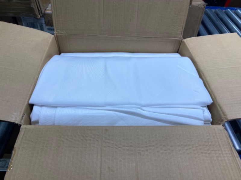 Photo 3 of 10 Pack Round Tablecloths - 120 Inch, Beige Polyester Table Cover for Round Table, Stain and Wrinkle Resistant Washable Fabric Table Cloth, Polyester Tablecloth for Wedding Banquet Parties
