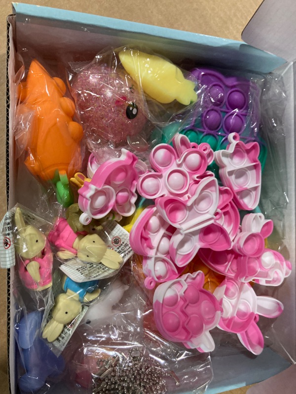 Photo 1 of Easter Basket Stuffers - Pop Easter Basket Bunny Purse Bags Sensory Fidget Toy Pack for Kids Toddlers Teens Girls Boys - Great Easter Gift Set for Easter Hunts and Party Favor