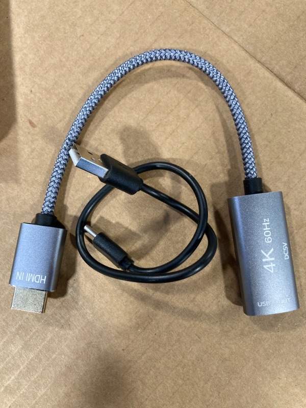 Photo 2 of HDMI Male to USB-C Female Cable Adapter with USB C Power Cable,Uni-Directional HDMI (source) to Type C 3.1 (display) Converter,4K 60Hz 