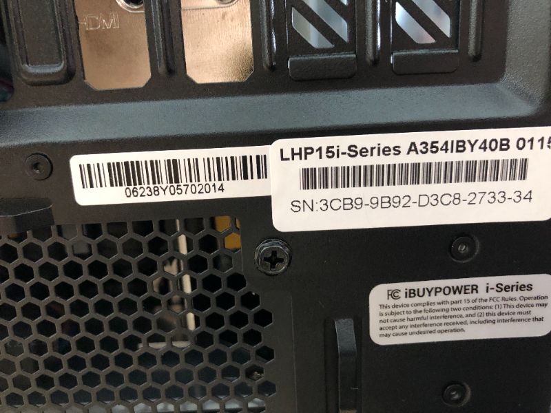 Photo 6 of *** ** ***ALL SALES FINAL NON REFUNDABLE*** ** *** **CASE HAS EXTERIOR DAMAGE//FANS PARTIALLY FUNCTIONING//INTEL I7/ 4060TI** 


iBuyPower Y40 Gaming PC Computer Desktop Y40WI7N46T01 (Intel Core i7 13700KF, RTX 4060Ti 8GB, 32GB DDR5 5200 RGB (16x2), 2TB N