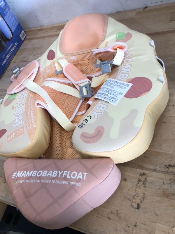 Photo 1 of ****MISSING COVER**** 
Mambobaby Float Add Tail Newest Baby/Infant Swim Float with Canopy, Non-Inflatable Solid Upgrade Soft Waterproof Skin-Friendly Leather Material (Limited Edition Yellow)