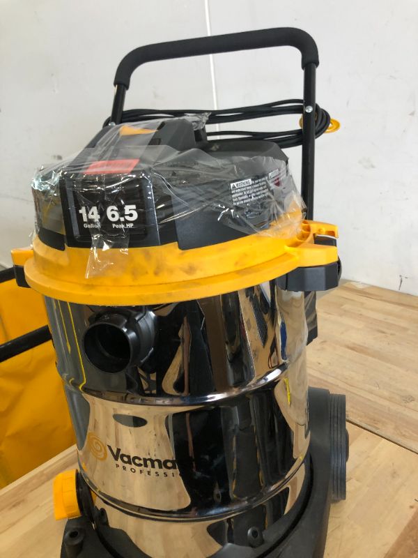 Photo 3 of ***NON FUNCTIONAL//SOLD AS PARTS ALL SALES FINAL*** 
**NON REFUNDABLE//ALL SALES FINAL** 
Vacmaster VJE1412SW0201 Beast Professional Series 14 Gal. 6.5 HP Steel Tank Wet/Dry Vac with Cart