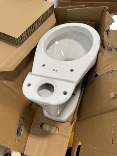 Photo 2 of American Standard 2315228.020 Baby Devoro FloWise 10 Inch High Round Front Toilet (Seat is Sold Separately), 1.28 GPF, White