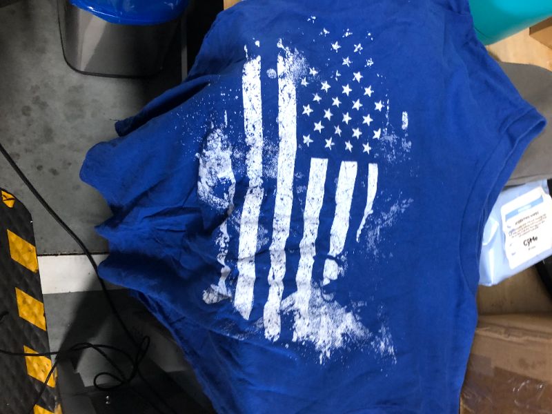 Photo 1 of 1776 Flag SHIRT BLUE SIZE SMALL