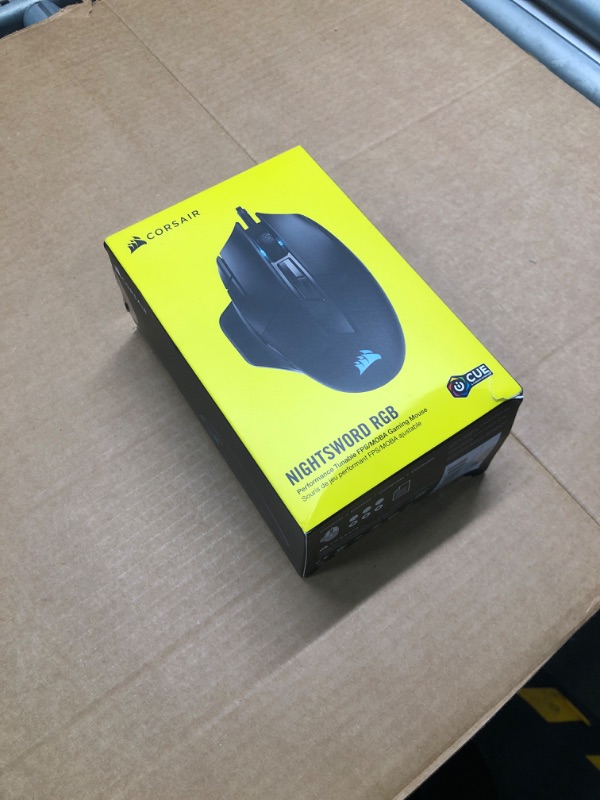 Photo 5 of CORSAIR - Nightsword RGB Tunable FPS/MOBA Wired Optical Gaming Mouse with Adjustable Weights - Black