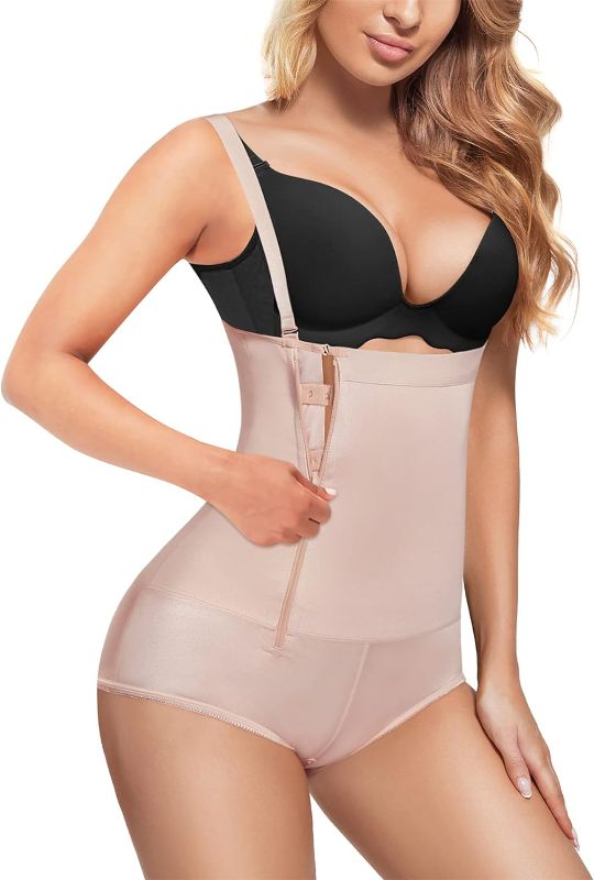 Photo 1 of Eleady Women's Latex Waist Trainer Bodysuit Tummy Control Shapewear Full Body Shaper Open Bust Corset LARGE SIZE