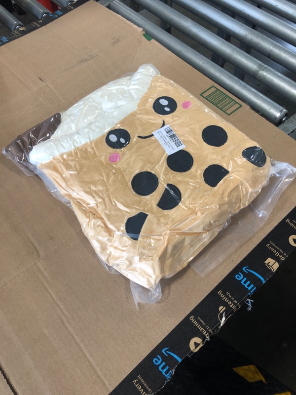 Photo 1 of Ditucu Cute Boba Tea Plush Stuffed Bubble Tea Plushie Cartoon Soft Milk Tea Cup Pillow Home Hugging Gift for Kids Brown 19.6 inch Brown C 19.6 inch