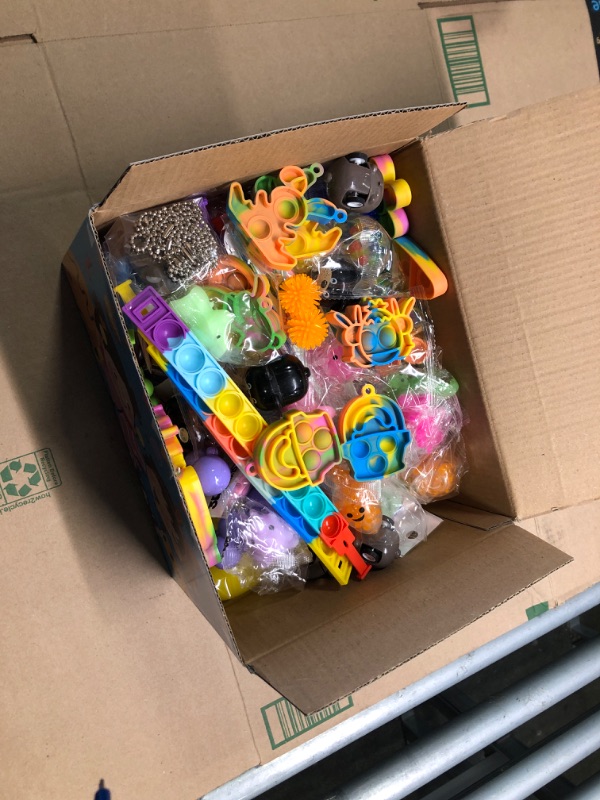 Photo 1 of 90 PCS Easter Egg Prefilled for Kids, Easter Eggs Fillers with Toys Inside, Easter Hunting Basket Goodie Bag Stuffers, Fidget Toys Assortment Box Birthday Party Supplies Classroom Prizes Gifts
