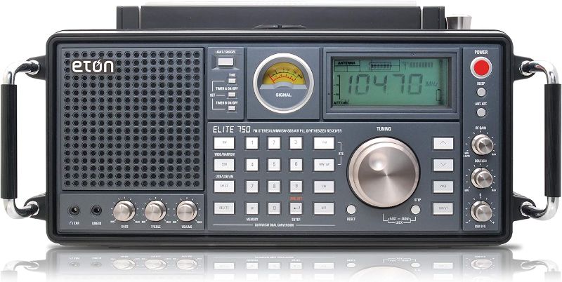 Photo 1 of Eton - Elite 750, The Classic AM/FM/LW/VHF/Shortwave Radio with Single Side Band, 360° Rotating AM Antenna, 1000 Channels, Back-Up Battery Packs, Commitment to Preparedness
