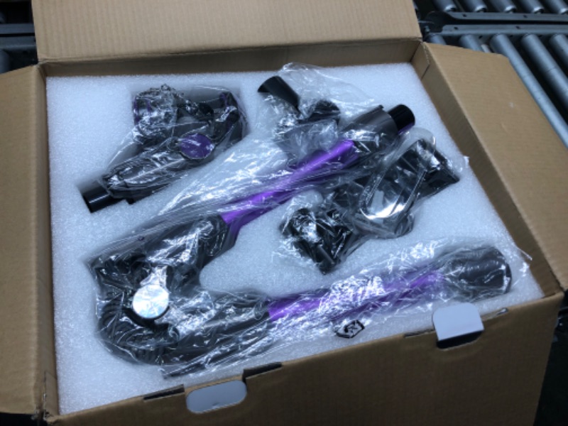 Photo 2 of ***SELLING AS PARTS NO RETURNS****
POWEART N700 Cordless Vacuum Cleaner, 30Kpa Powerful Cordless Stick Vacuum, 180° Foldable Wand, Extended Runtime, 8-in-1 Vacuum Cleaner for Home Purple