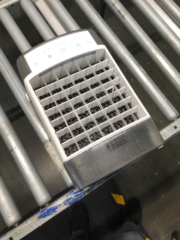 Photo 1 of Portable Air Conditioners,3-Speed Small AC Unit, Evaporative Air Cooler with Timer function,7-Color Nightlight,Double Tank, 2 Mist modes,Personal Air Conditioner for Bedroom,Office,Room-Gray ***NO USB inside, filter cover with dust, need replaced or clean