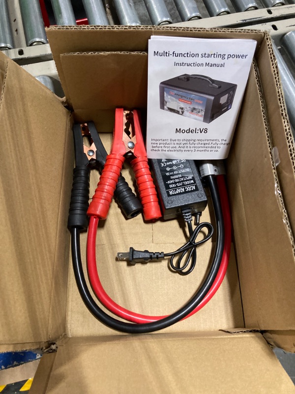 Photo 1 of Jump Starter 12V 2000A for Car/Boat/Lawnmower(8.0L Gas/6.5L Diesel Engine) Portable Booster Battery Pack with Jump Cables/Wall Charger/USB Cable ** not exact photo ** 