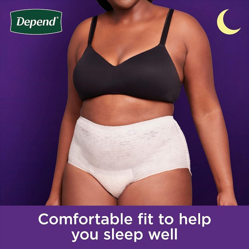 Photo 1 of DEPEND NIGHT DEFENSE ADULT INCONTINENCE UNDERWEAR FOR WOMEN, DISPOSABLE, OVERNIGHT, SMALL-MEDIUM, 16 COUNT, PACKAGING MAY VARY
