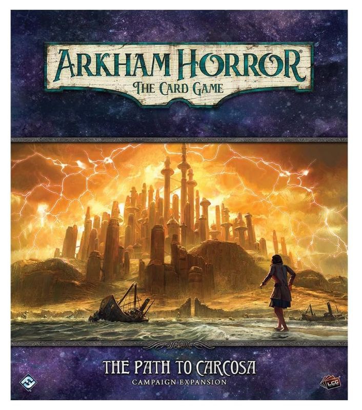 Photo 1 of FANTASY FLIGHT GAMES ARKHAM HORROR THE CARD GAME THE PATH TO CARCOSA EXPANSION | HORROR GAME | MYSTERY GAME | COOPERATIVE CARD GAME | AGES 14+ | 1-2 PLAYERS | AVG. PLAYTIME 1-2 HOURS | MADE PATH TO CARCOSA CAMPAIGN EXPANSION
