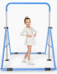 Photo 1 of Expandable Gymnastics Bar for Kids - Height Adjustable Junior Training Bar for Home, Folding Gymnastic Horizontal Bars Equipment
