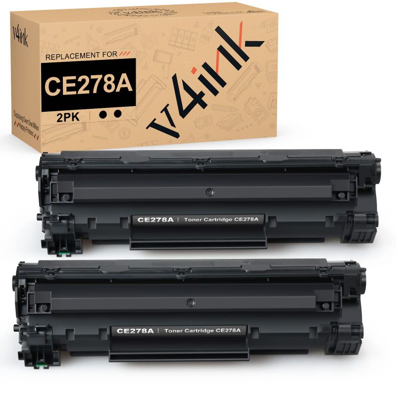 Photo 1 of V4INK COMPATIBLE CE278A TONER CARTRIDGE REPLACEMENT FOR HP 78A CE278A TONER CARTRIDGE BLACK INK FOR HP LASERJET P1606DN M1536DNF P1560 P1566 P1600 PRINTER ****1 PK****
