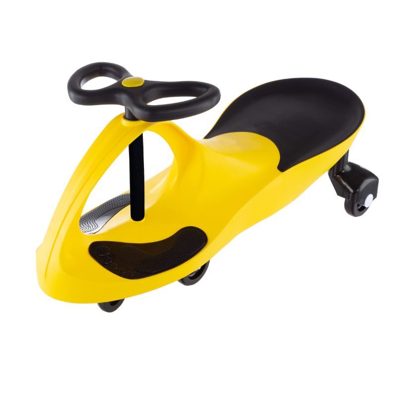 Photo 1 of **MISSING ALL TRIES**WIGGLE CAR RIDE ON TOY – NO BATTERIES, GEARS OR PEDALS – TWIST, SWIVEL, GO – OUTDOOR RIDE ONS FOR KIDS 3 YEARS AND UP BY LIL’ RIDER (YELLOW)
