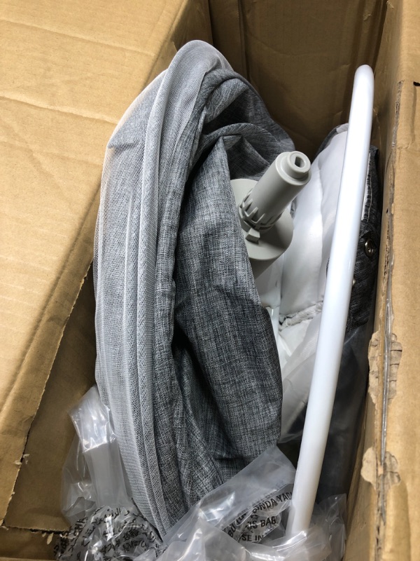 Photo 1 of Bioby Baby Swing for Infants with 5 Natural Sway Speeds,Bluetooth Music Baby Bouncer with Remote Control&5-Point Harness, Lightweight Baby Rocker for 5-20 Lb,0-10 Months?Grey? 2grey
