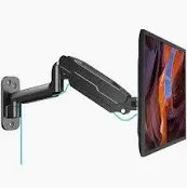 Photo 1 of MOUNT PRO Single Monitor Wall Mount for 13 to 32 Inch Computer Screens, Gas Spring Arm Holds Up to 17.6lbs, Full Motion Adjustable,VESA Mount 75x75, 100x100,Black