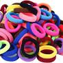 Photo 1 of 120 Pcs Baby Hair Ties, Cotton Toddler Hair Ties for Girls and Kids, Multicolor Small Seamless Hair Bands Elastic Ponytail Holders(15 Colors)