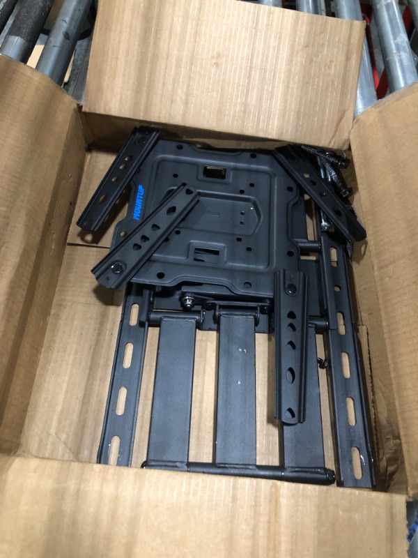 Photo 1 of MOUNTUP Ultra Slim Full Motion TV Wall Mount, 1.3" Thin Low Profile TV Bracket for 26-75" LED OLED QLED TVs,Smooth Swivel Tilt Extension,Max Vesa 400x400mm,Up to 88lbs,Fits Single 12" 16" Studs,MU0062 Ultra Slim TV Mount