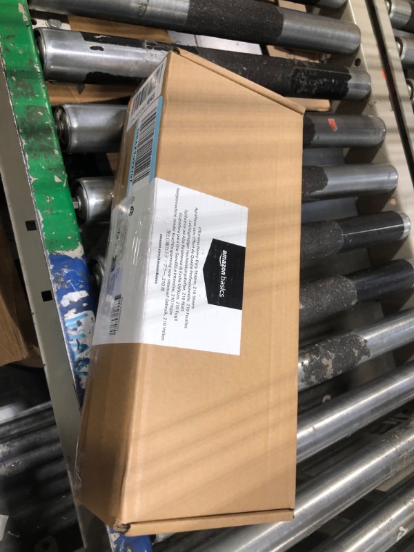 Photo 1 of Amazon Basics Effortless Heavy Duty Stapler, 210 Sheets High Capacity, Large Office Stapler with 1000 Staples, Black 210 Sheets Effortless Stapler
