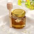 Photo 1 of 1.5 oz Glass Honey Jar- Small Hexagonal Honey Jars with Wooden Dipper Gold Lid Bee Charms Gold Gift Bags and Rope for Baby Shower Wedding Party Favors (30 PACK