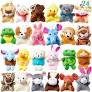 Photo 1 of  Mini Animal Plush Toy Assortment 3" Each), Animals Keychain Decoration for Kids, Small Stuffed Animal Bulk for Kids, Carnival Prizes, School Gifts, Valentine's Day Party Favors