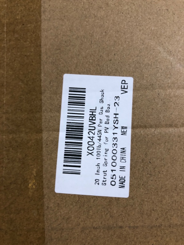 Photo 2 of 2 Pack 10 inch Gas Prop Force 100N/22lb Gas Struts – Black Gas Springs/Window Lift and Lid Support/Gas Shocks for RV Bed Platform/Floor Hatch