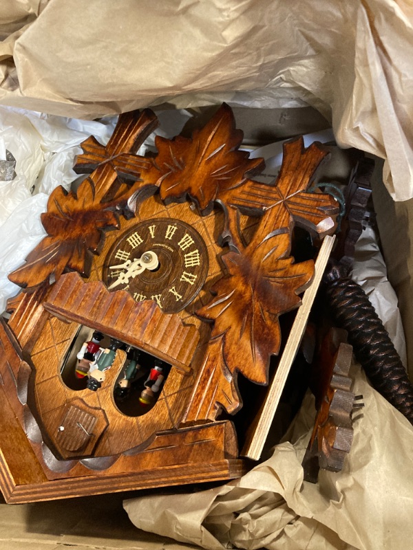 Photo 3 of ** ******MISSING PIECES//SOLD AS PARTS ALL SALES FINAL****** ** 
German Cuckoo Clock 8-day-movement Carved-Style 20.00 inch - Authentic black forest cuckoo clock by Hekas