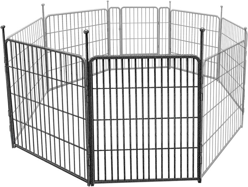 Photo 1 of **** SELLING AS PARTS*****
Dog Playpen - Fence - Indoor/Outdoor Metal 2 Panels for Small Medium Breed Dogs Durable & Portable Playpens Pet Jump Pen Fences for The Yard Camping 24 inch High Fence 24 Inch 2 Panels