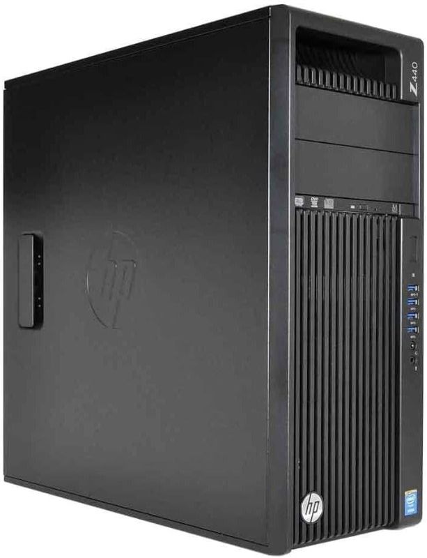 Photo 1 of 
HP Z440 Business WorkStation Desktop PC: Intel Xeon E5-1630 v3, 2TB HDD, 32 GB DDR4, NVIDIA Quadro K420, DVD-RW, Windows 10 Pro (Renewed)