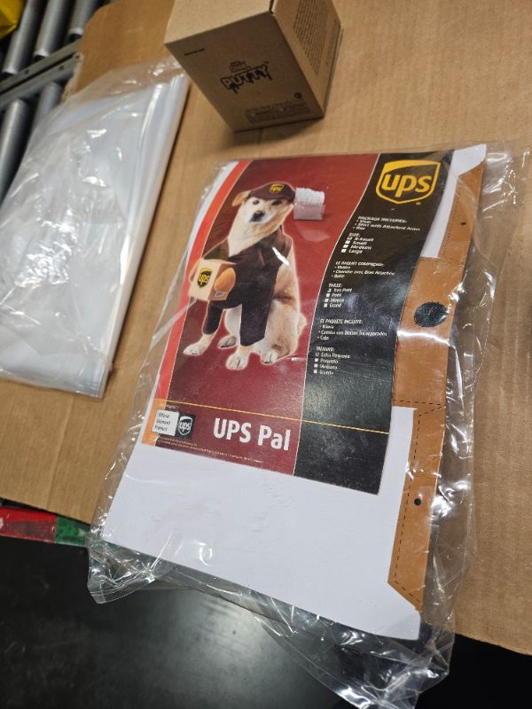 Photo 3 of **USED**UPS Dog Costume X-Small (Pack of 2)