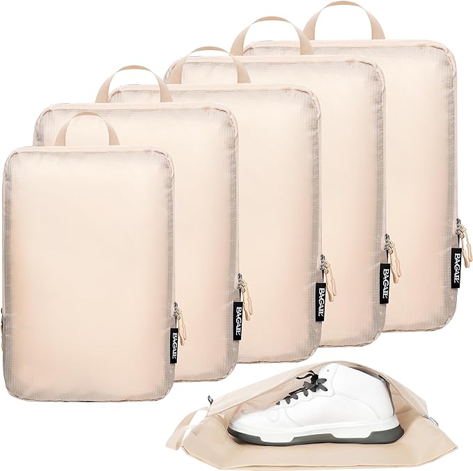 Photo 1 of BAGAIL 4 Set/6 Set Ultralight Compression Packing Cubes Packing Organizer for Travel Accessories Luggage Suitcase Backpack
