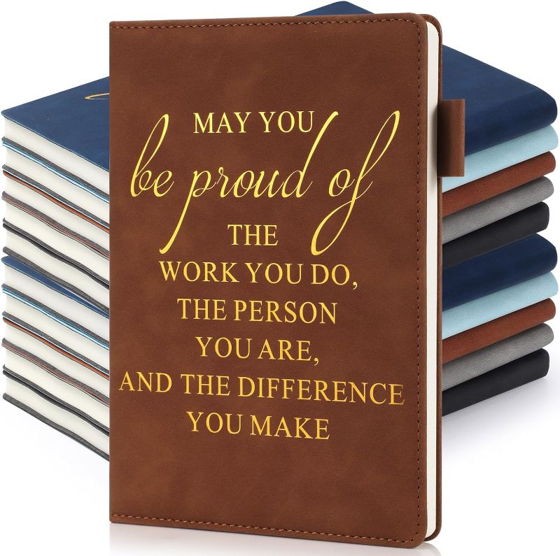 Photo 1 of 20 Pcs Team Appreciation Gift for Employee Bulk Thank You Gift A5 Leather Notebook Journal May You Proud of the Work You Do Journals Inspirational Gifts for Coworker Secretary Teacher(Inspirational)
