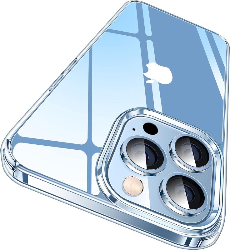 Photo 1 of CASEKOO for iPhone 13 Pro Case Crystal Clear, [Not Yellowing] [Military Drop Protection] Shockproof Protective iPhone 13 Pro Phone Case 6.1 inch 2021, Clear
