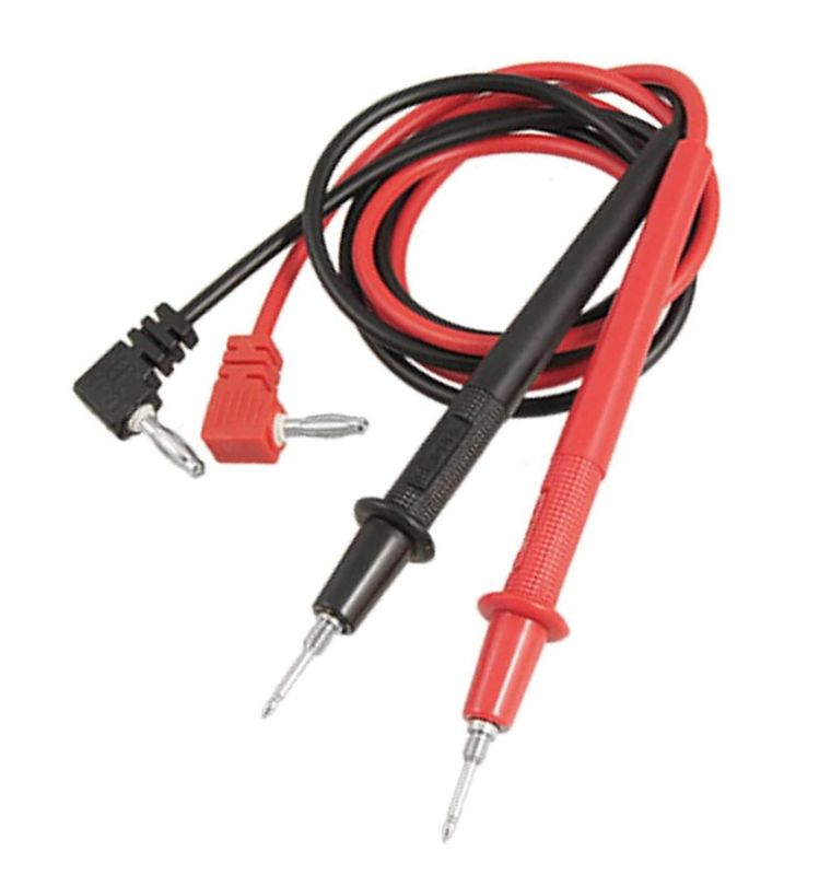 Photo 1 of Digital Multimeter Banana Plug Connector Electrical Test Lead Probe Cable 1000V 80cm Long Pair
