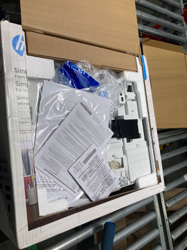 Photo 1 of HP Smart-Tank 5000 Wireless All-in-One Ink-Tank Printer with up to 2 years of ink included, mobile print, scan, copy, white, 17.11 x 14.23 x 6.19 ST 5000