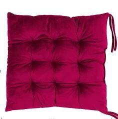 Photo 1 of  Square Seat Cushion Chair Pads for Kitchen Dining Chairs, Soft Comfort Velvet Chair Mat Pillow Cushions 