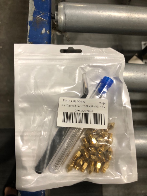 Photo 2 of ****WRENCH MISSING***
Comgrow 25PCS MK8 Ender 3 V2 Nozzles 0.4MM, 3D Printer Brass Hotend Nozzles with DIY Tools Storage Box for Creality Ender 3/Ender 3 Pro/Ender 3 Max/5 Pro/Ender 3 S1/Ender 3 Neo/CR 10 Series 3D Printer 