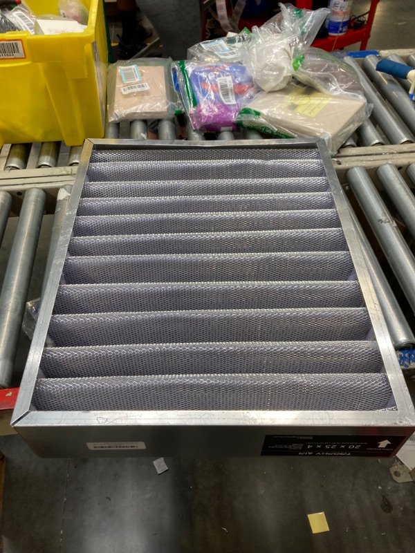 Photo 2 of | Merv 8 | Washable Furnace Filter | Lifetime HVAC & Furnace Air Filter | Washable | Superior particle-holding Ability | Premium Quality Aluminum | (20x25x4 (4 3/8” depth))