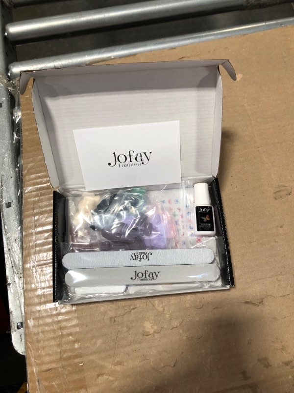 Photo 2 of 10 Packs?240 Pcs) Press On Nails Short - Jofay Fashion Acrylic Soild Press On Nails Square Glue On Nails with Nail Glue, Fit Perfectly & Natural Stick On Nails Set (Classic Short Nails 1)